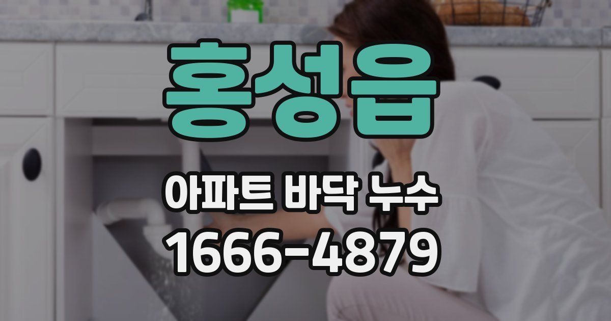 홍성읍 아파트 바닥 누수