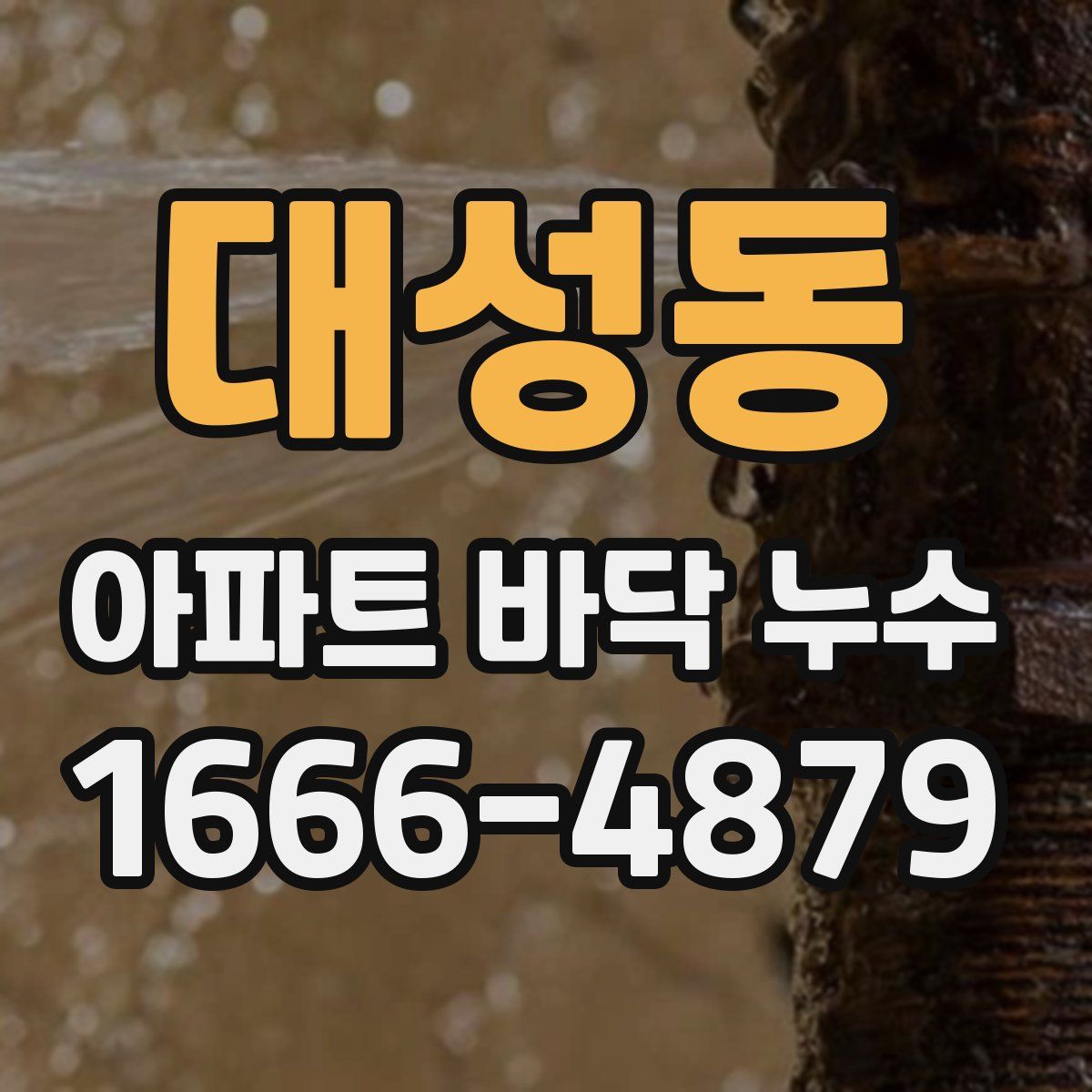 대성동 아파트 바닥 누수