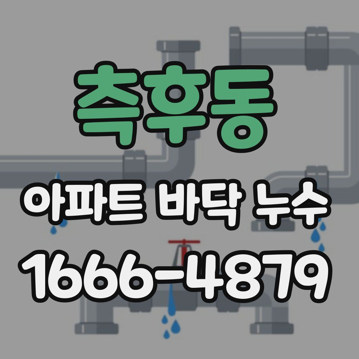 측후동 아파트 바닥 누수