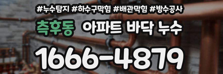 측후동 아파트 바닥 누수