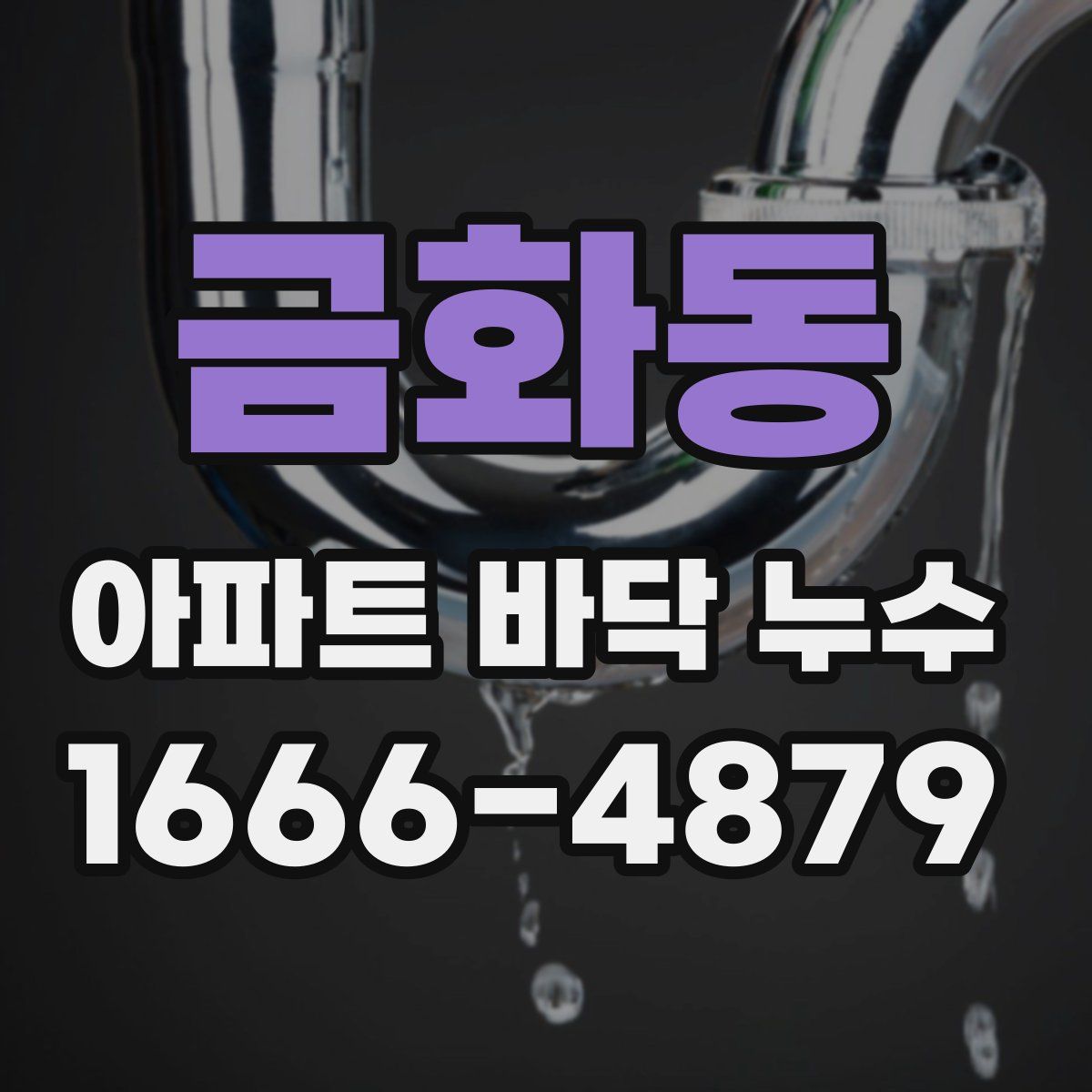 금화동 아파트 바닥 누수