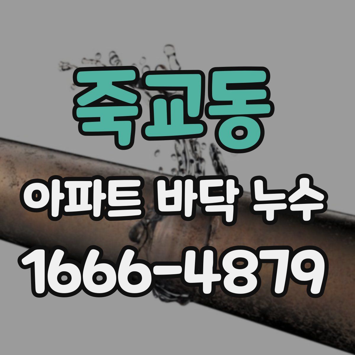 죽교동 아파트 바닥 누수
