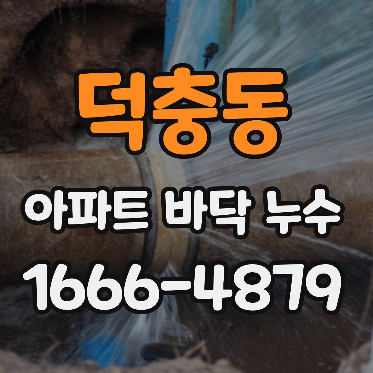 덕충동 아파트 바닥 누수