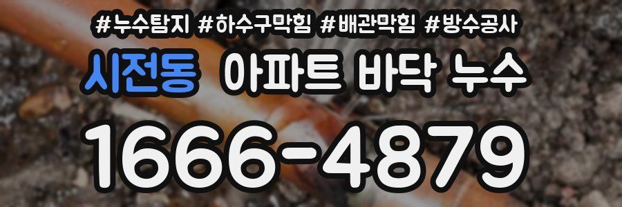 시전동 아파트 바닥 누수