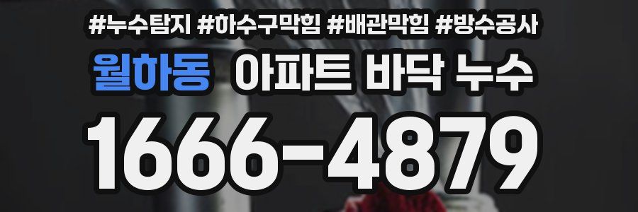 월하동 아파트 바닥 누수