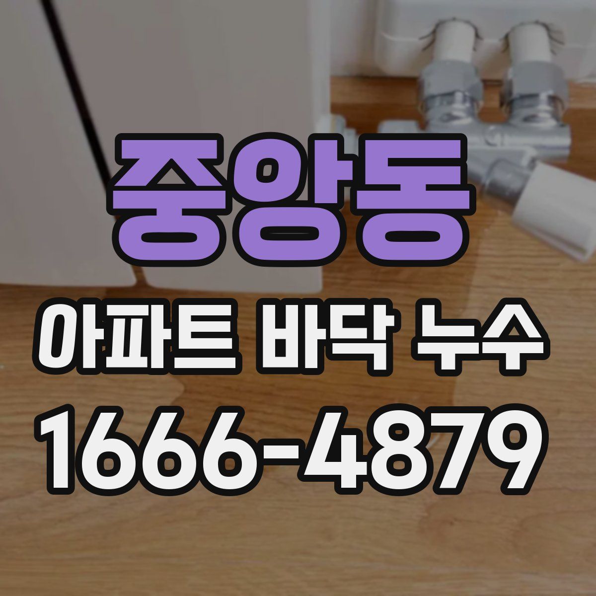 중앙동 아파트 바닥 누수