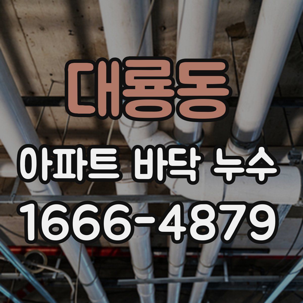 대룡동 아파트 바닥 누수