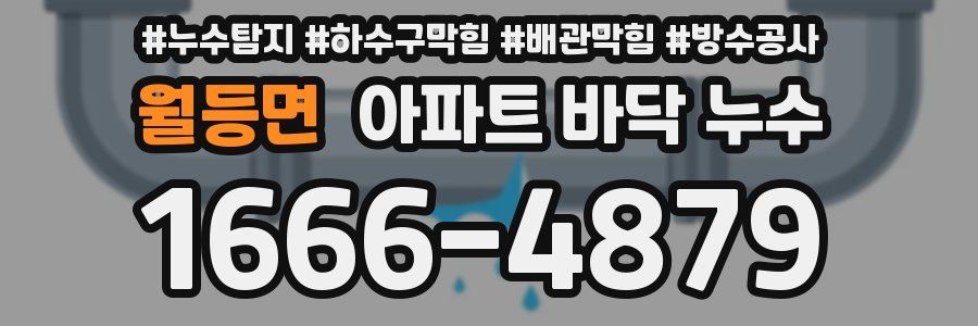 월등면 아파트 바닥 누수