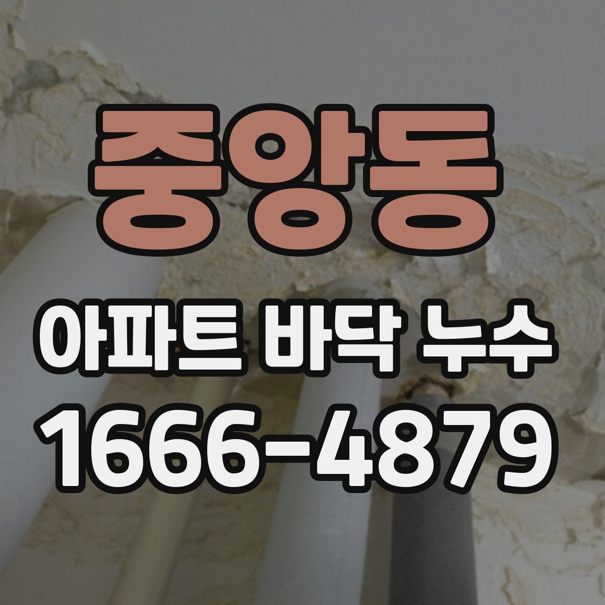 중앙동 아파트 바닥 누수