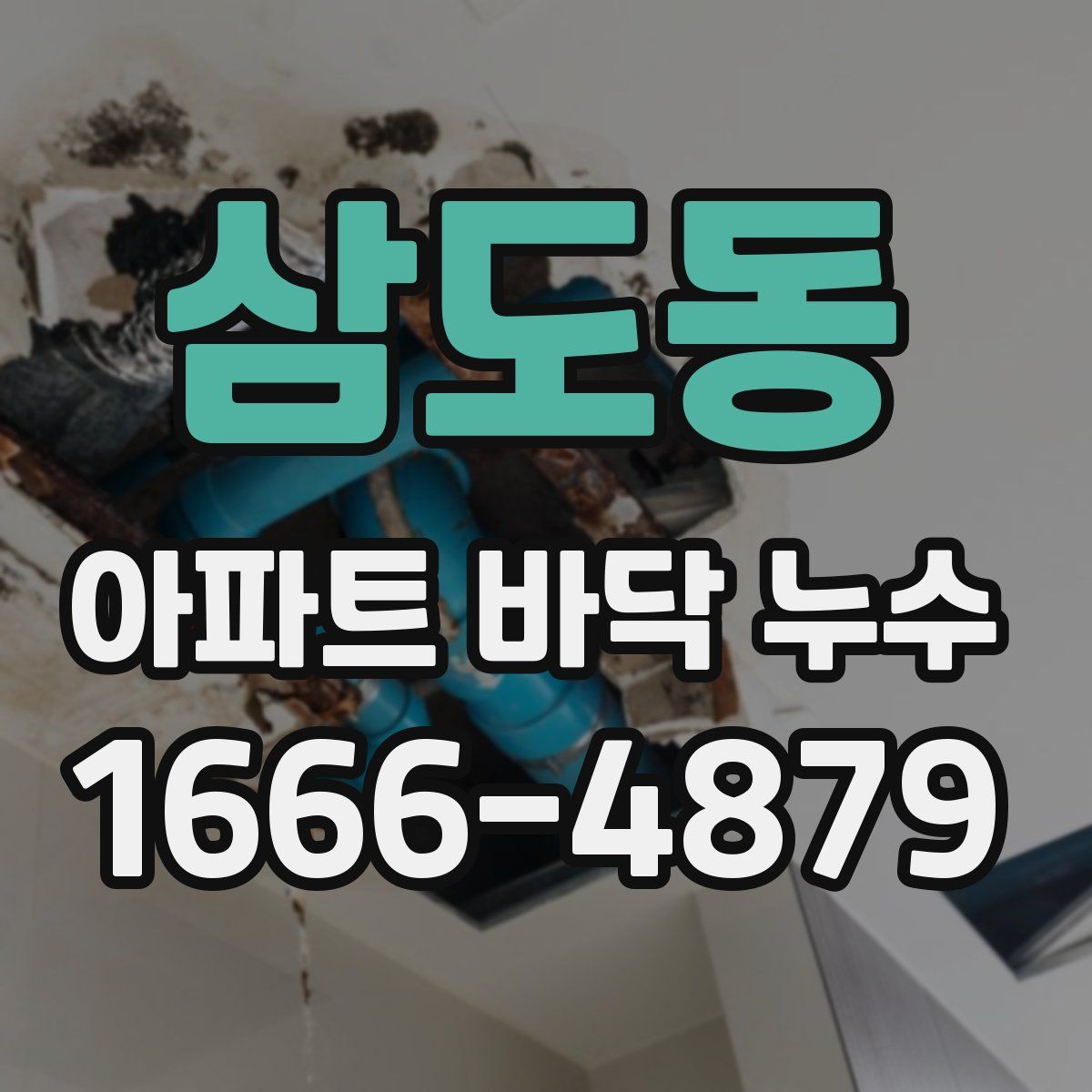 삼도동 아파트 바닥 누수