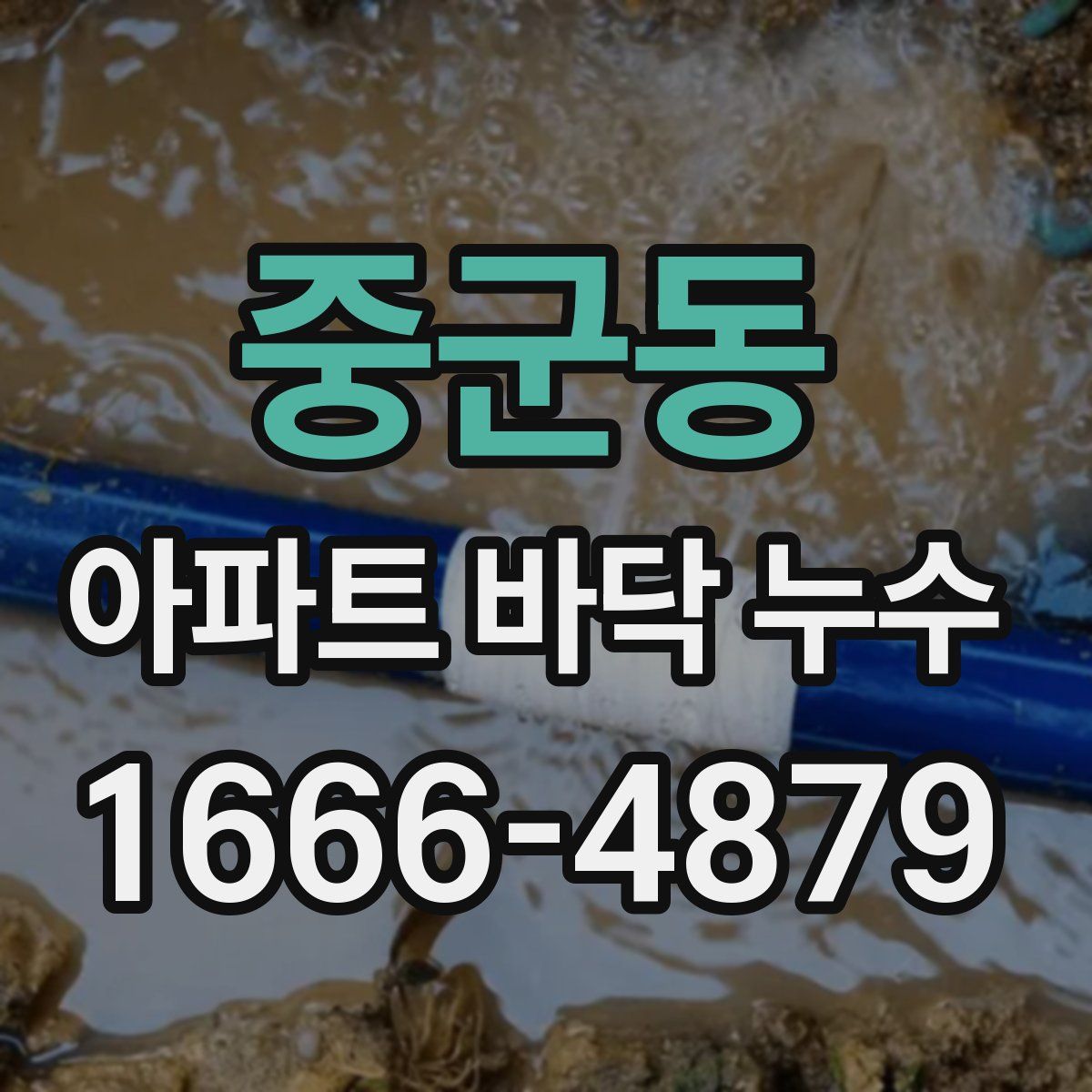 중군동 아파트 바닥 누수