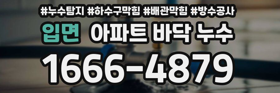 입면 아파트 바닥 누수