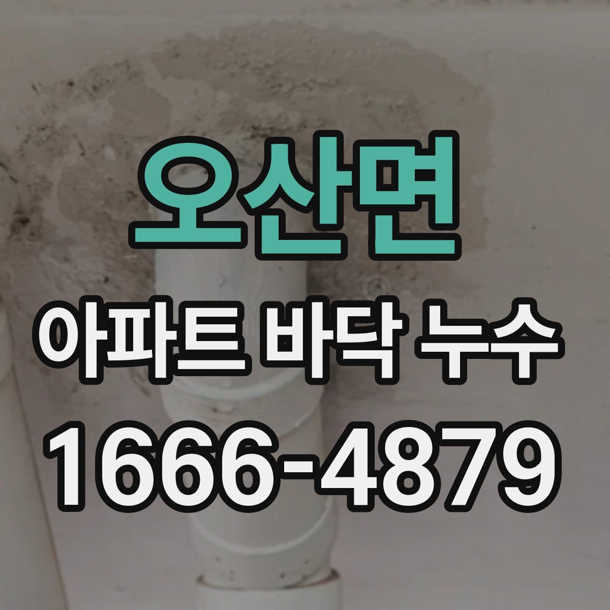 오산면 아파트 바닥 누수