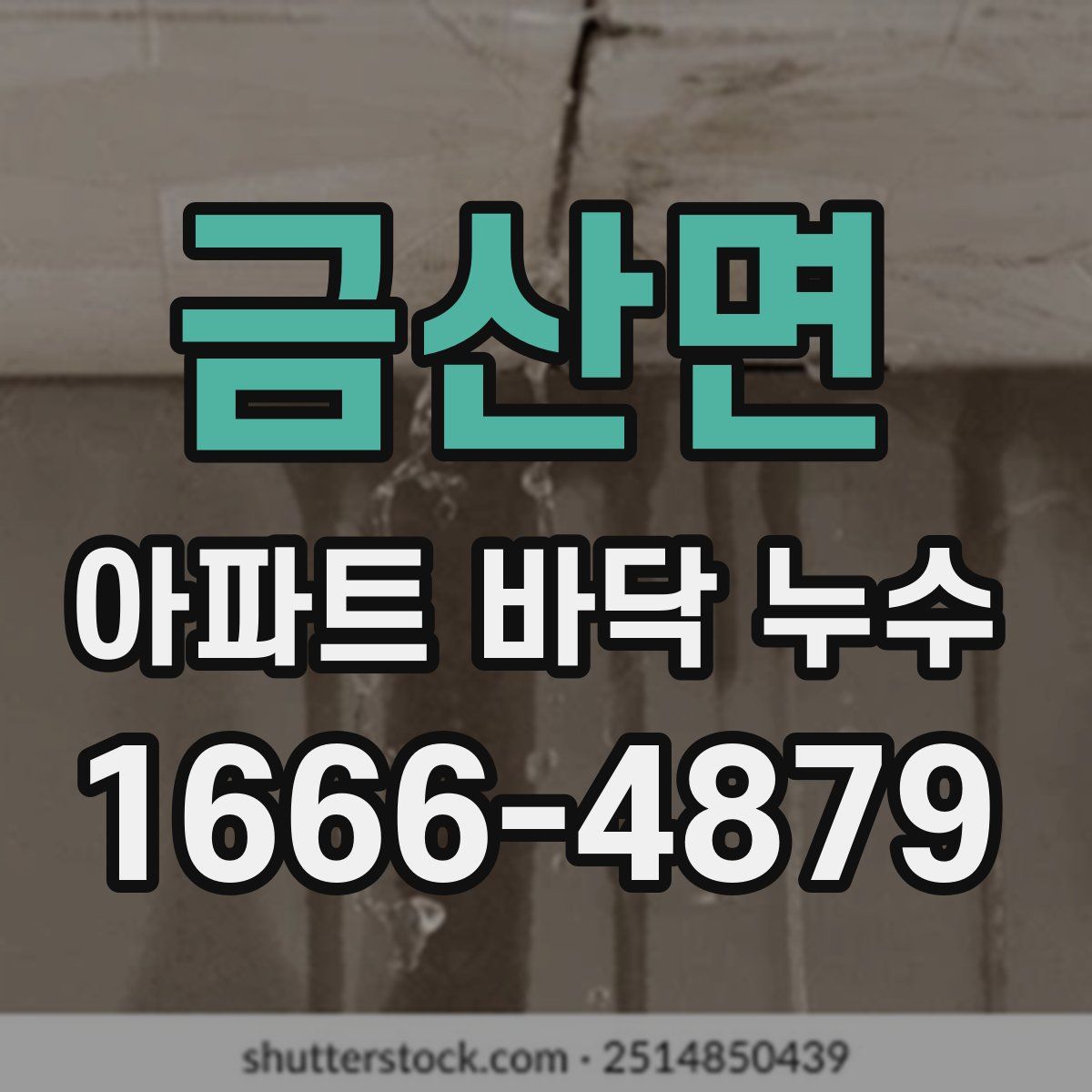 금산면 아파트 바닥 누수