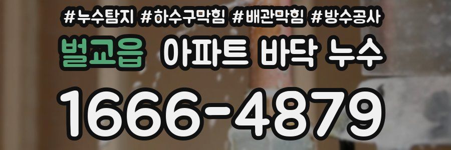벌교읍 아파트 바닥 누수