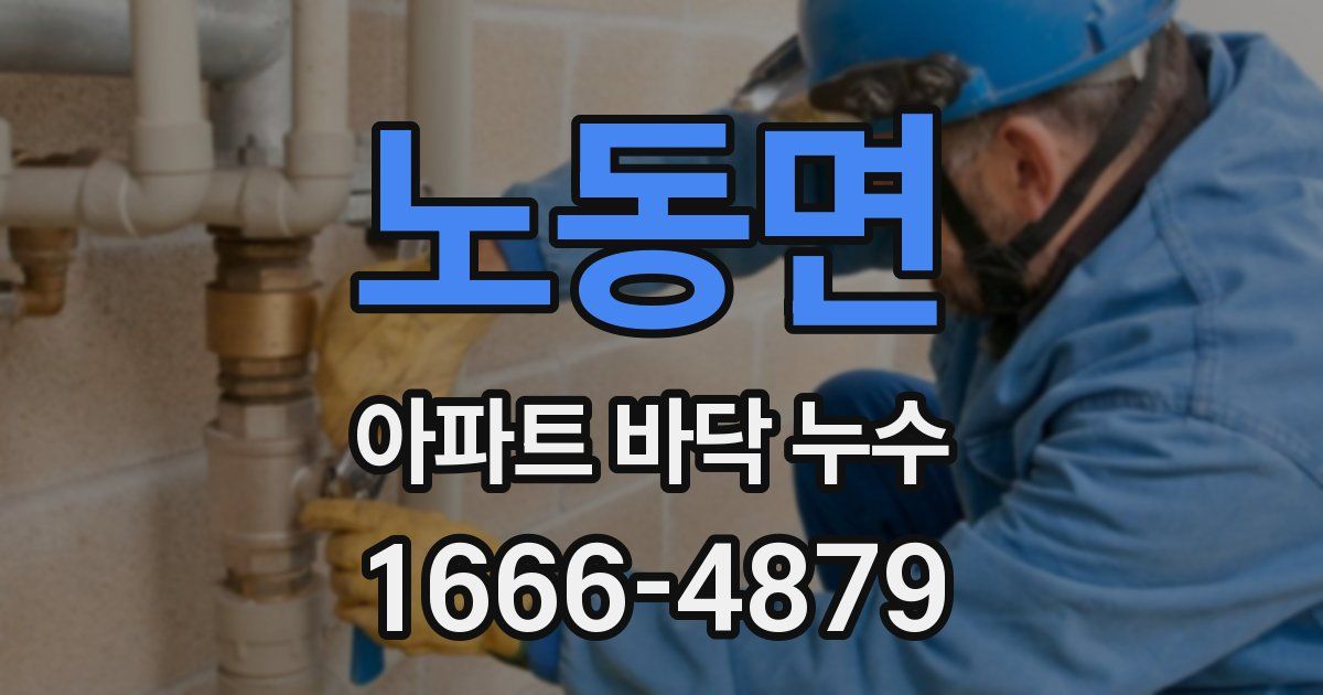 노동면 아파트 바닥 누수