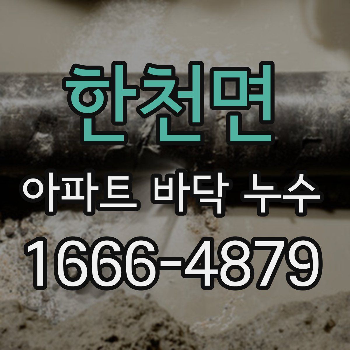 한천면 아파트 바닥 누수