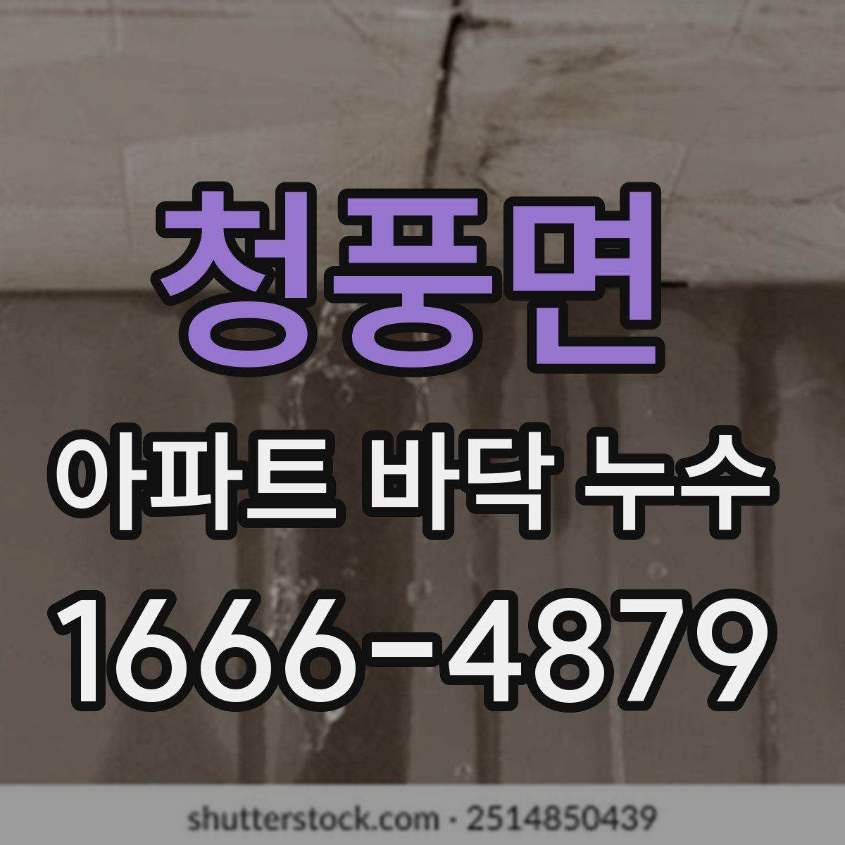청풍면 아파트 바닥 누수