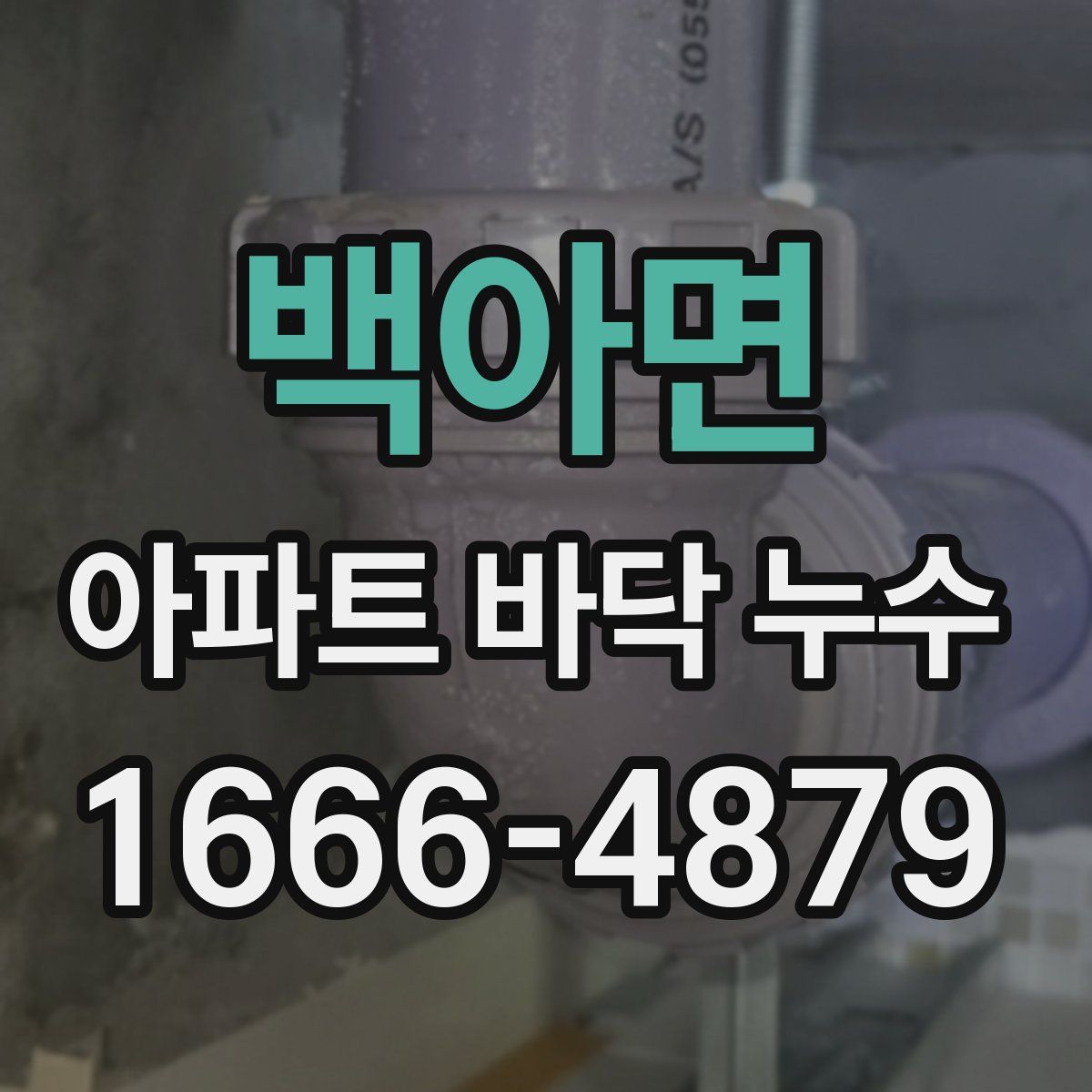 백아면 아파트 바닥 누수