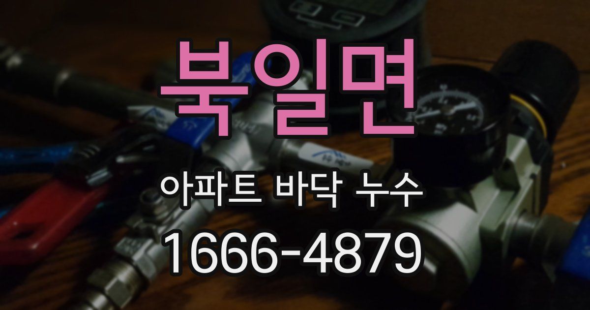 북일면 아파트 바닥 누수