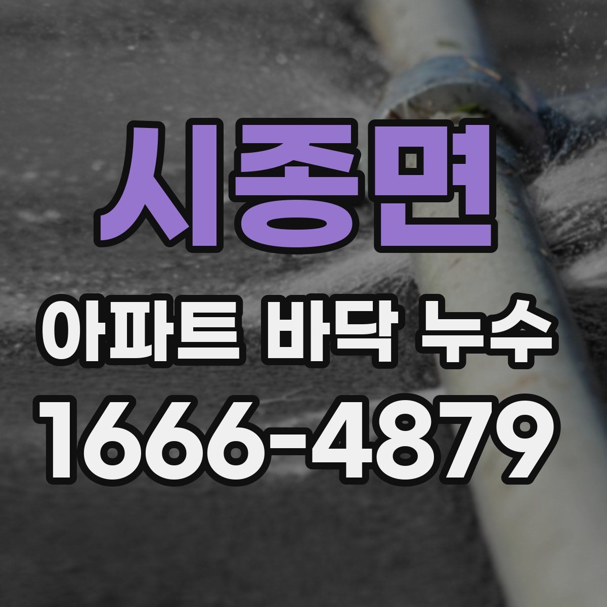시종면 아파트 바닥 누수