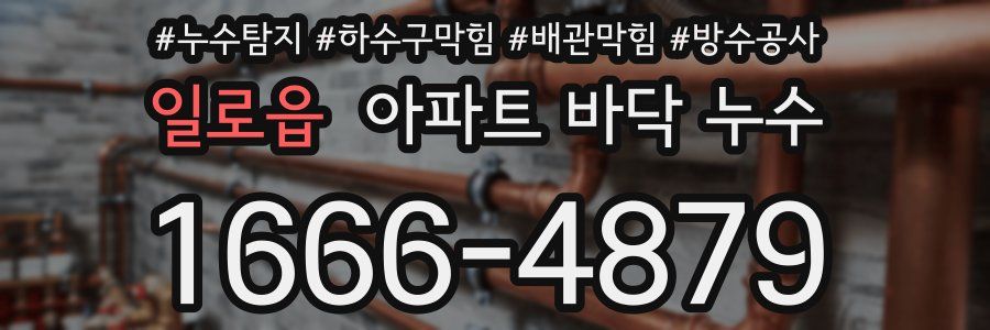 일로읍 아파트 바닥 누수