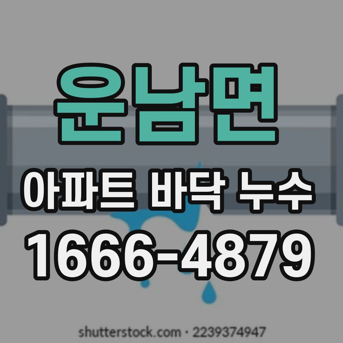 운남면 아파트 바닥 누수