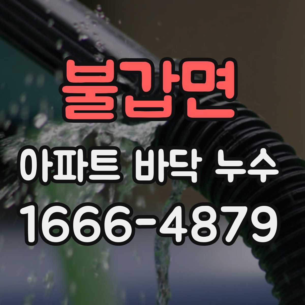 불갑면 아파트 바닥 누수