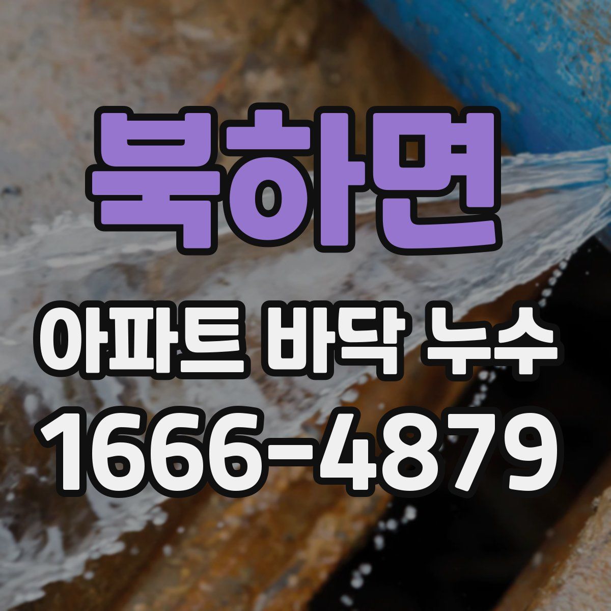 북하면 아파트 바닥 누수