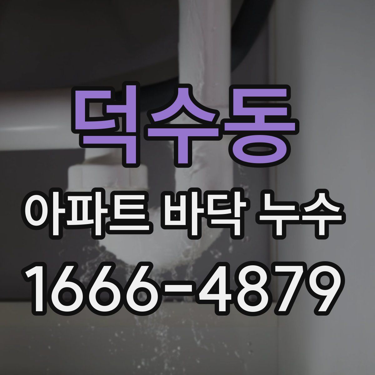 덕수동 아파트 바닥 누수