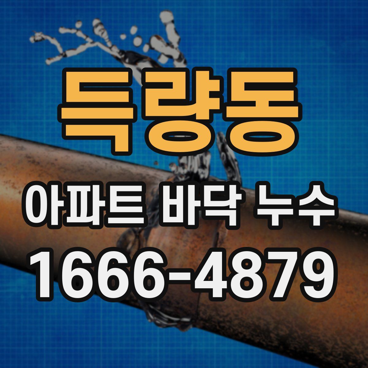 득량동 아파트 바닥 누수