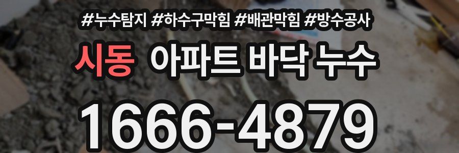 시동 아파트 바닥 누수