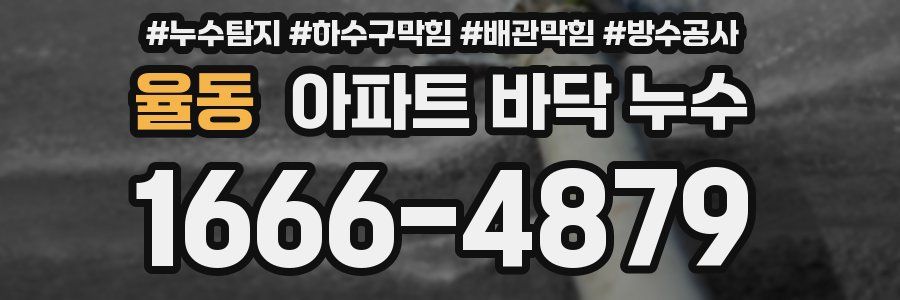 율동 아파트 바닥 누수
