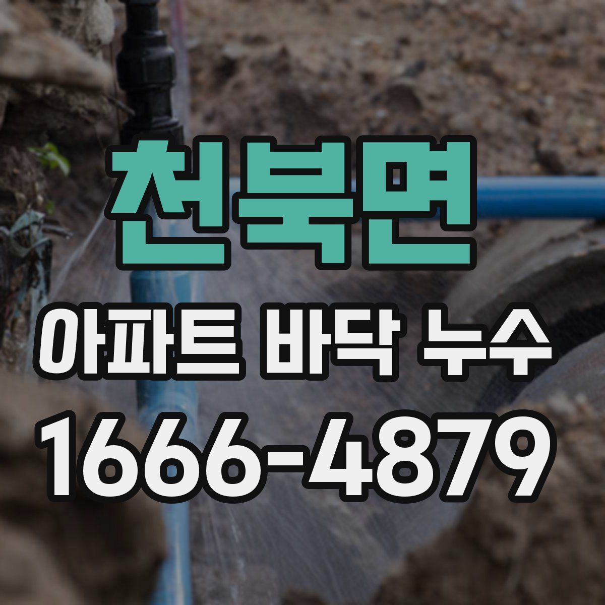 천북면 아파트 바닥 누수