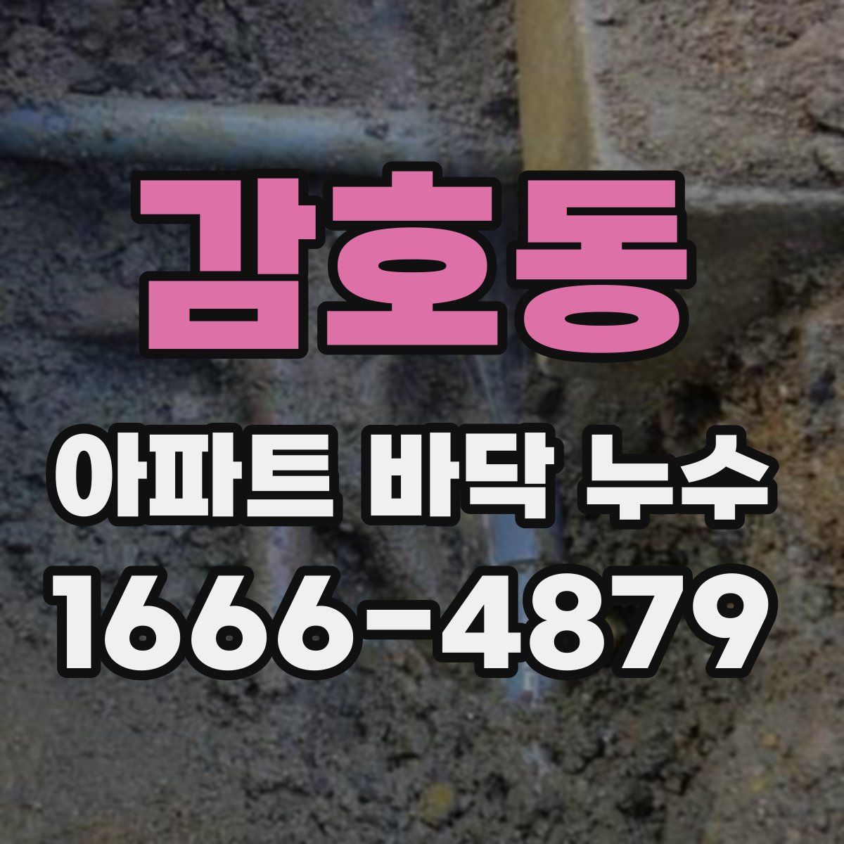 감호동 아파트 바닥 누수