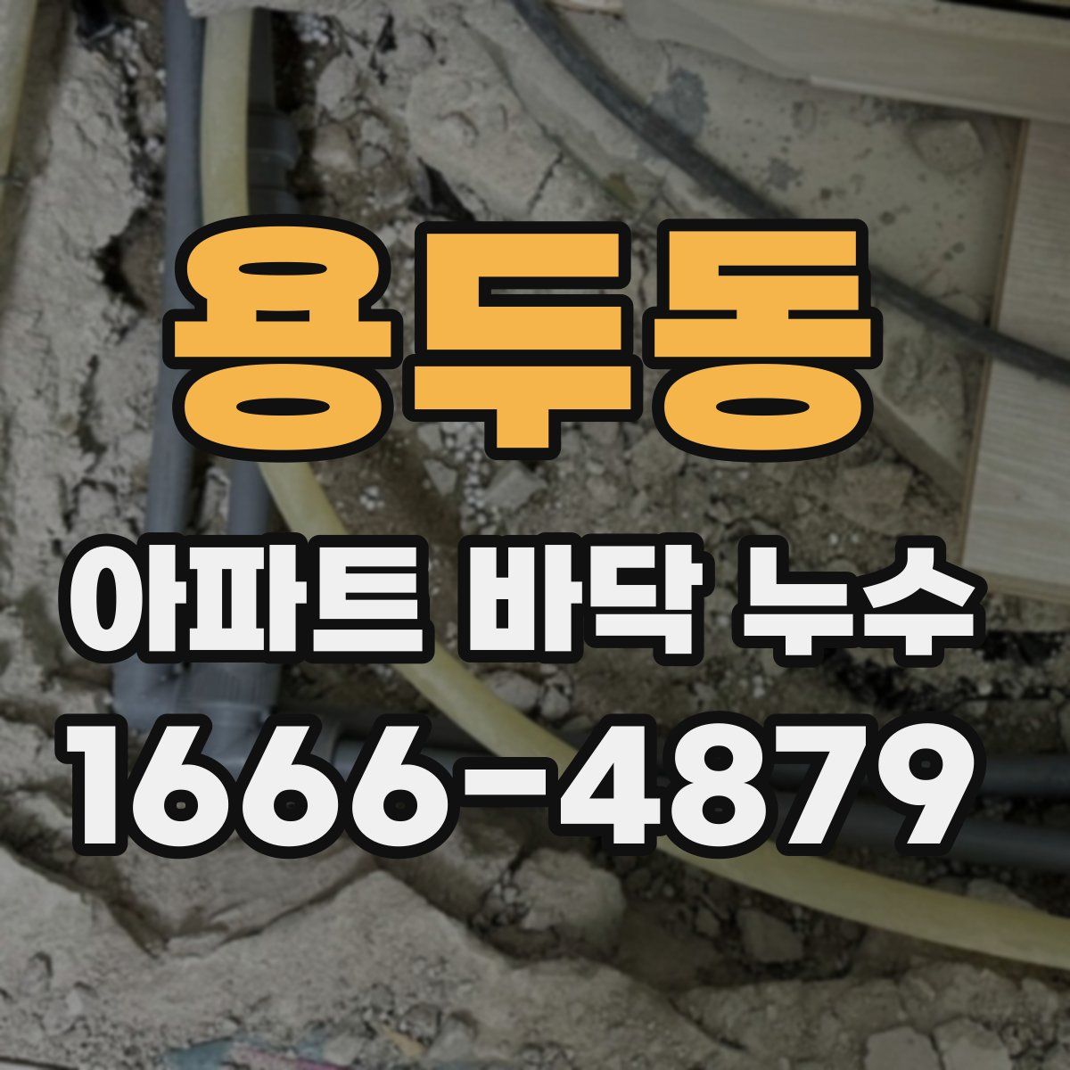 용두동 아파트 바닥 누수