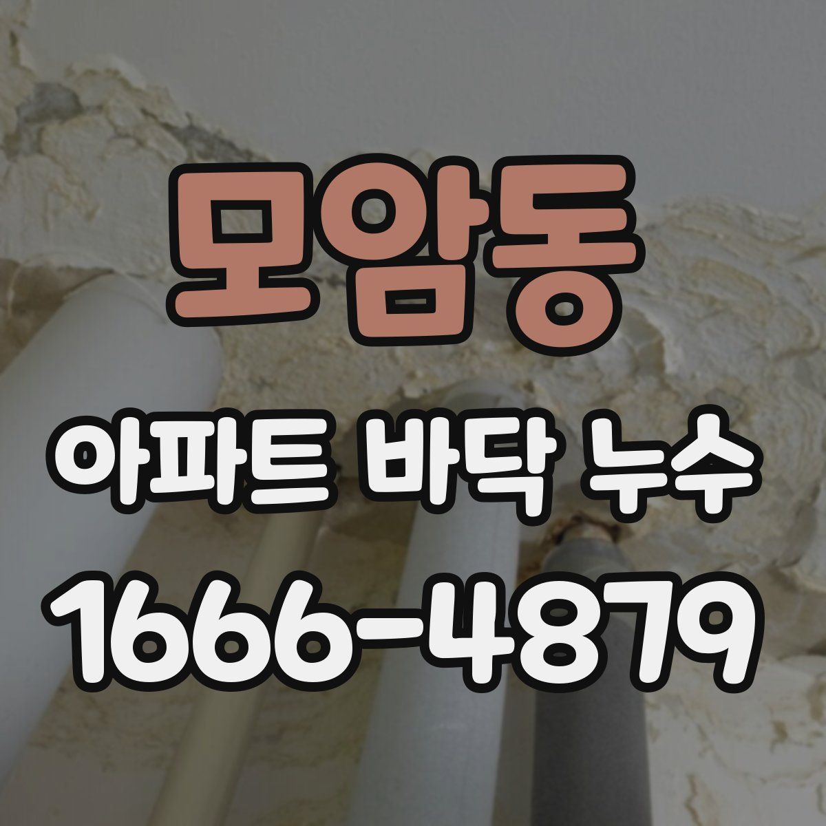 모암동 아파트 바닥 누수