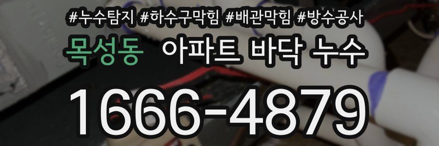 목성동 아파트 바닥 누수