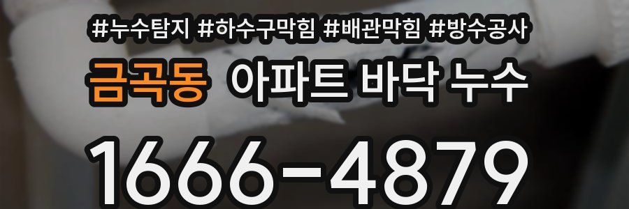 금곡동 아파트 바닥 누수