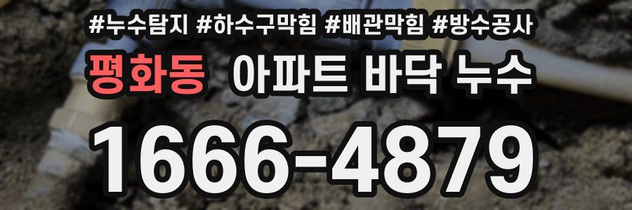 평화동 아파트 바닥 누수