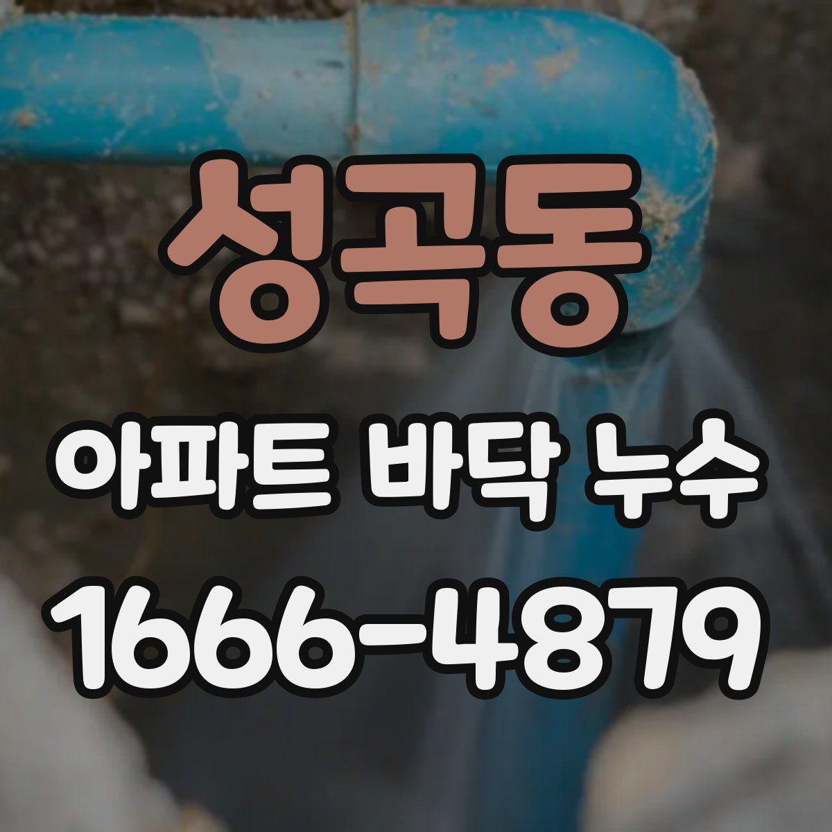 성곡동 아파트 바닥 누수