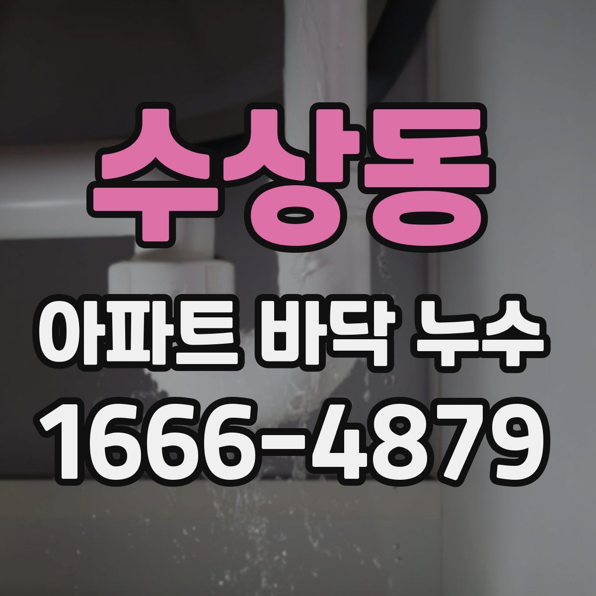 수상동 아파트 바닥 누수