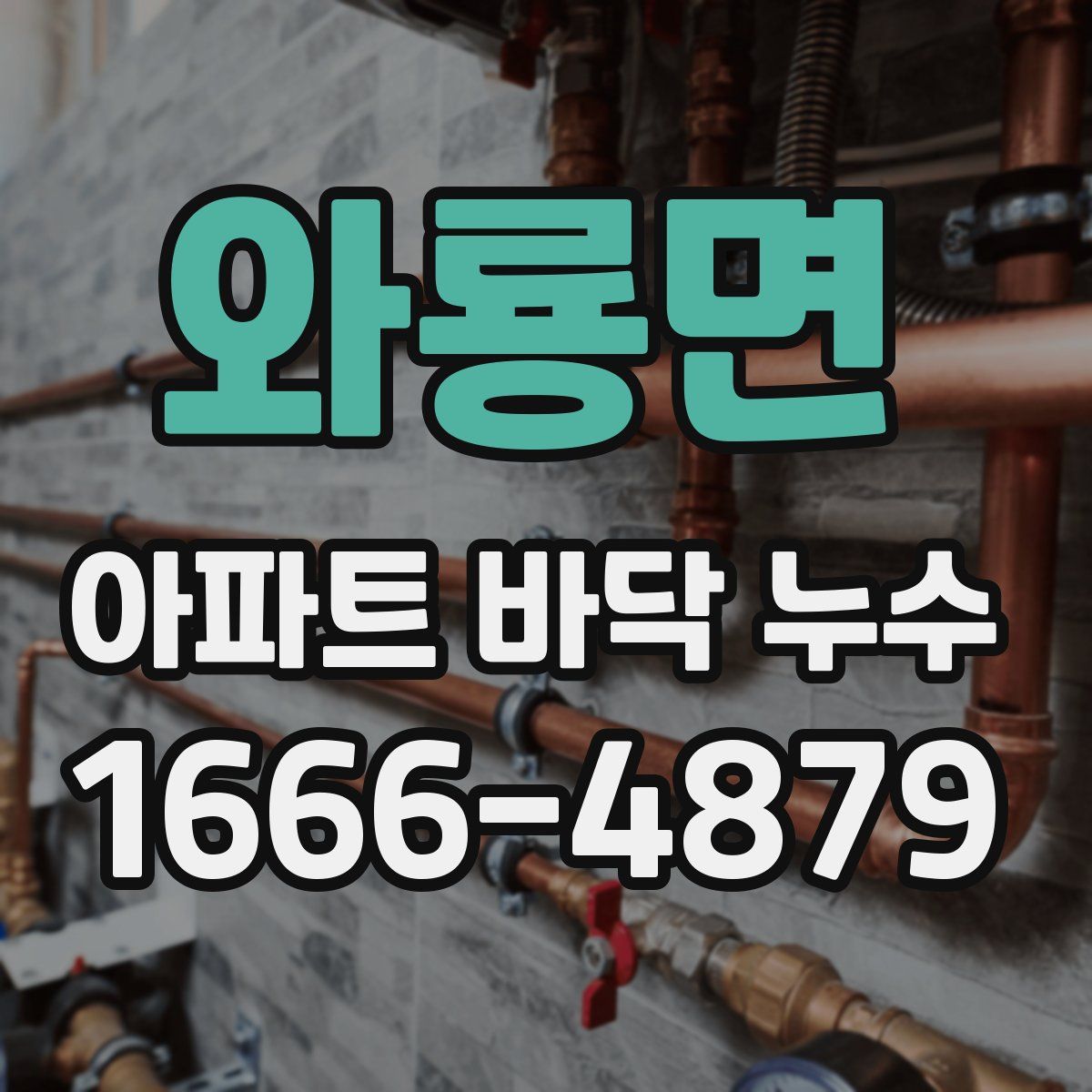 와룡면 아파트 바닥 누수