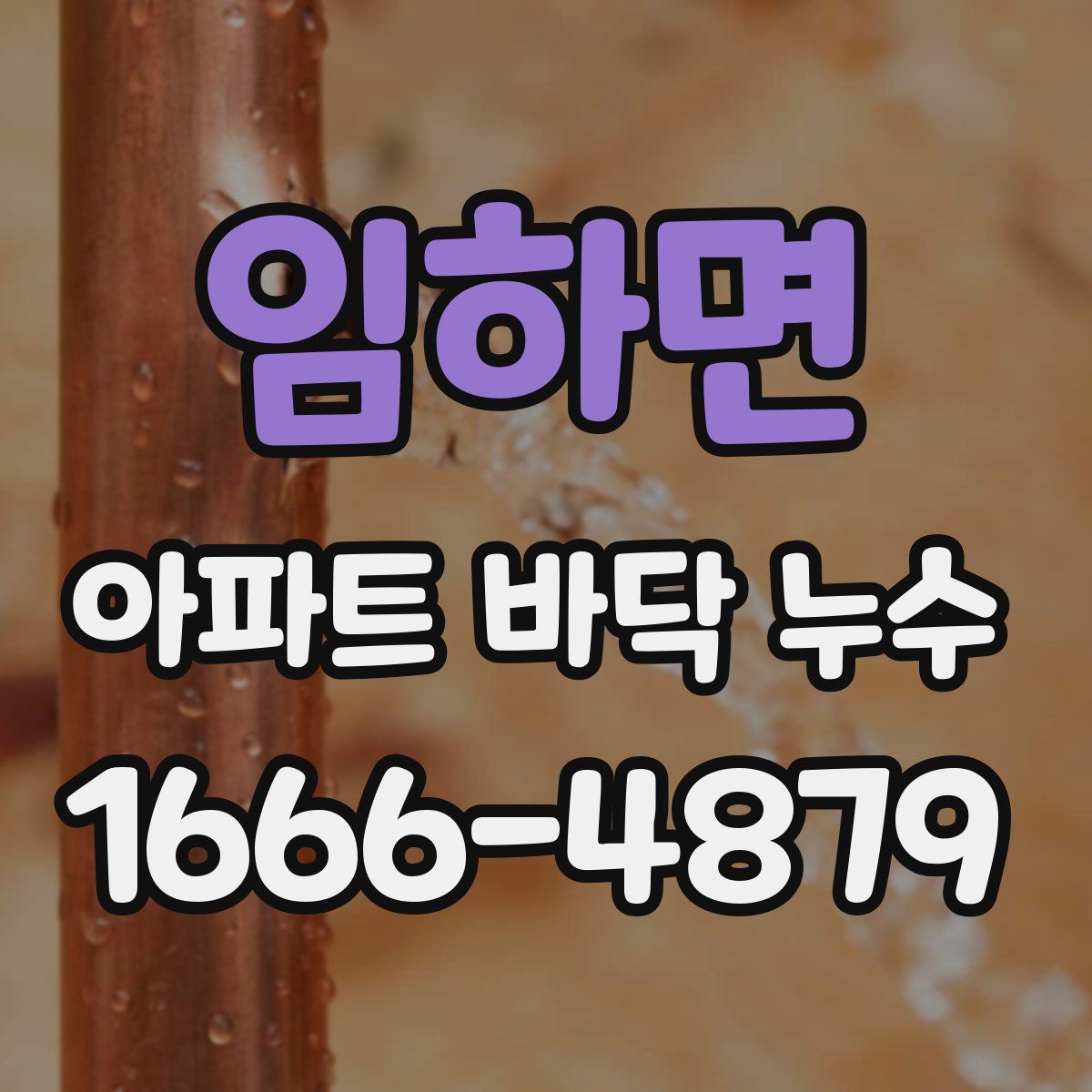 임하면 아파트 바닥 누수