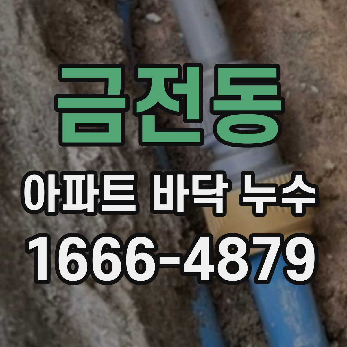 금전동 아파트 바닥 누수