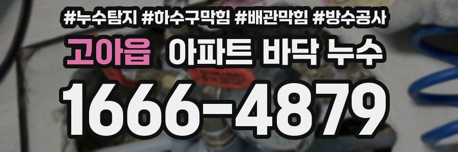 고아읍 아파트 바닥 누수