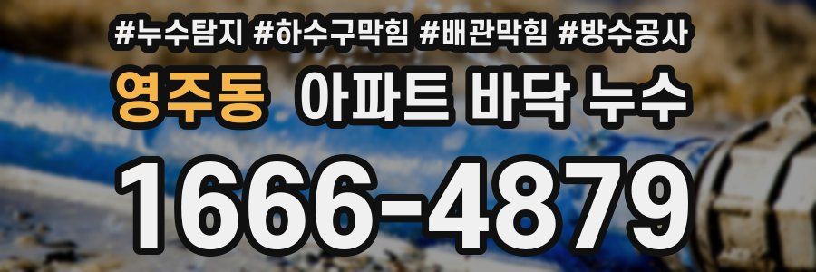영주동 아파트 바닥 누수