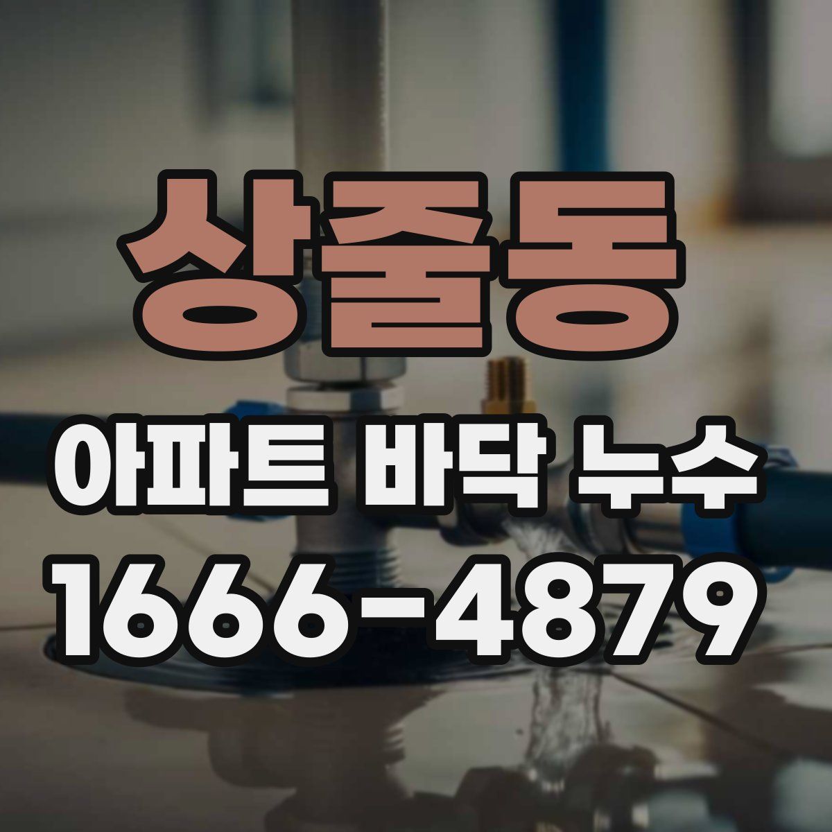 상줄동 아파트 바닥 누수