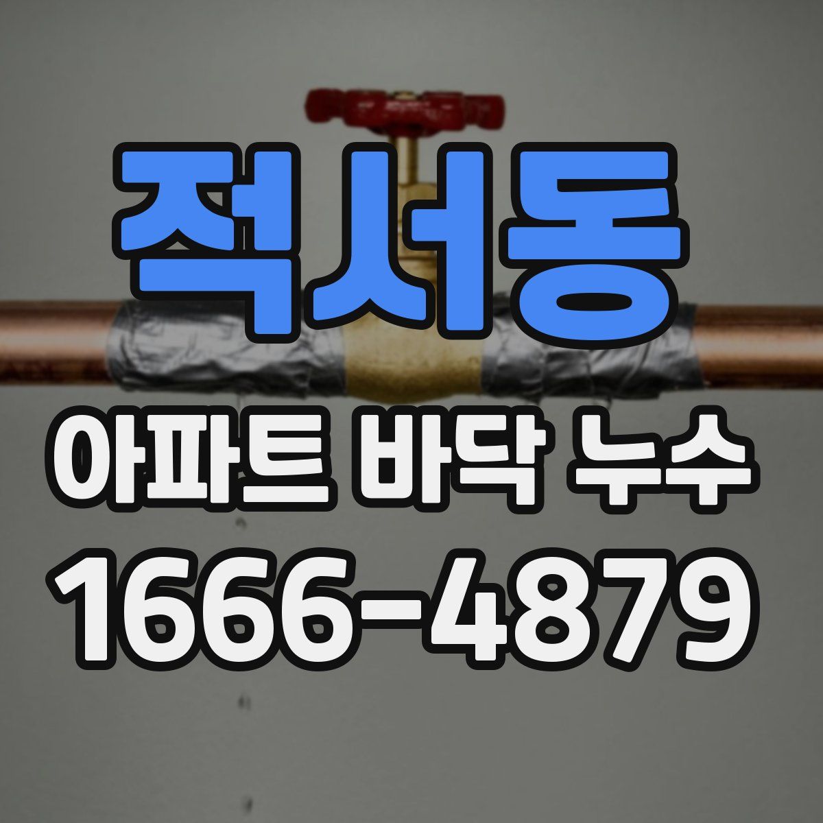 적서동 아파트 바닥 누수