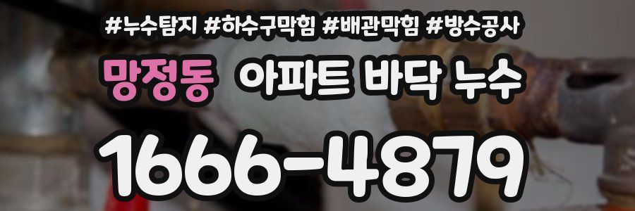 망정동 아파트 바닥 누수